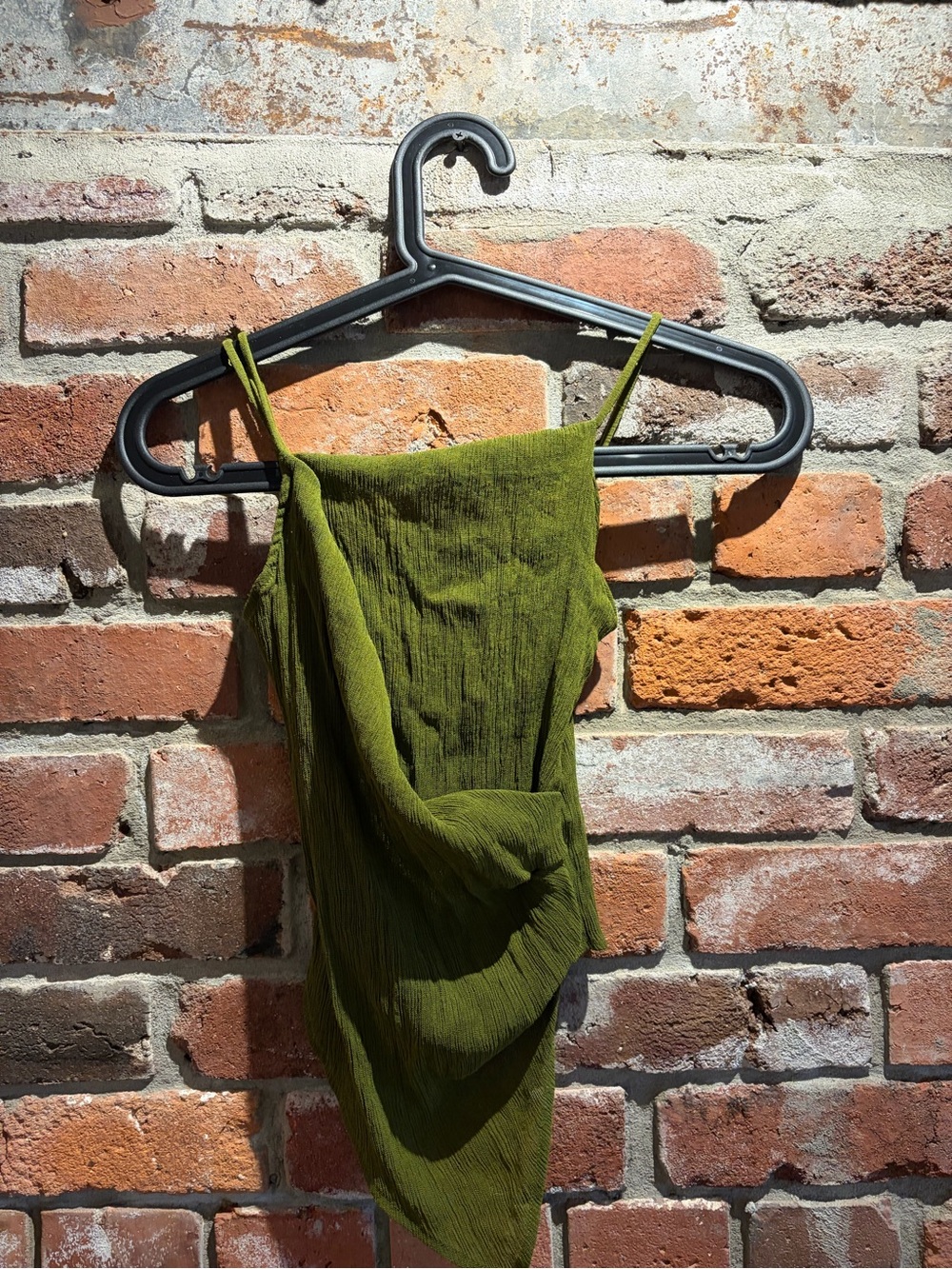 Olive Green Zara Asymmetrical Cami